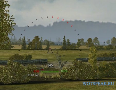 Исторический прицел в виде треугольника для World of tanks 0.9.15 WOT